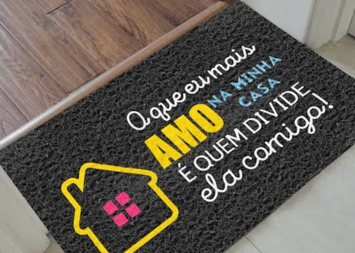 Capacho personalizado para entrada em Itaquaquecetuba