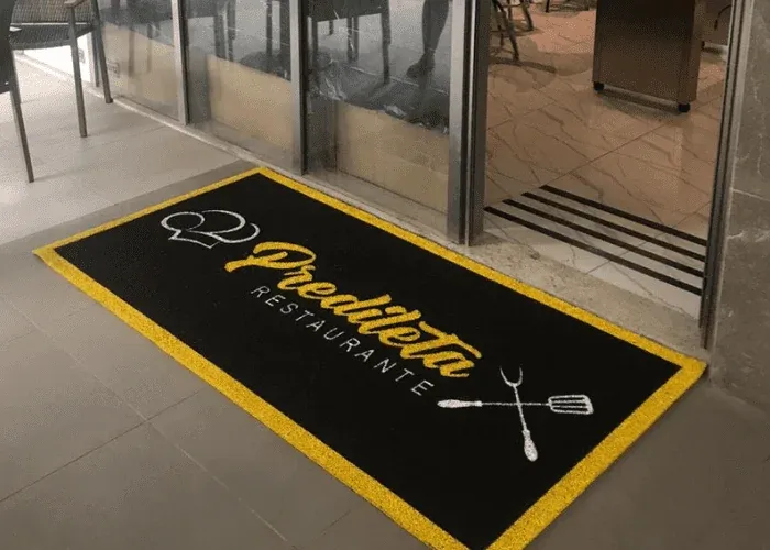 Capacho personalizado para estabelecimento de alimentação em Mogi das Cruzes