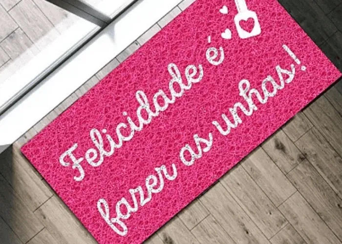 Capacho personalizado para salão ou barbearia em Suzano