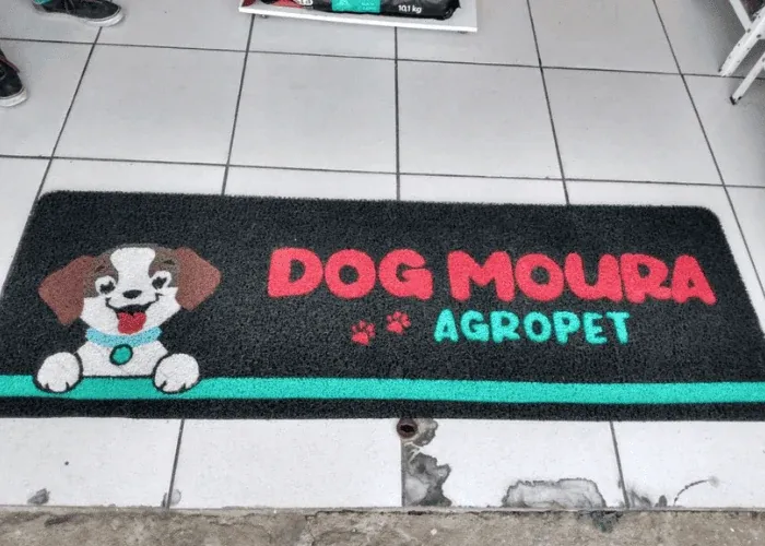Tapete personalizado para estabelecimento pet em Suzano