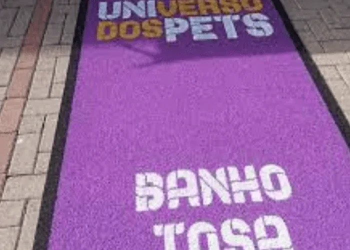 Tapete personalizado para estabelecimento pet em Suzano